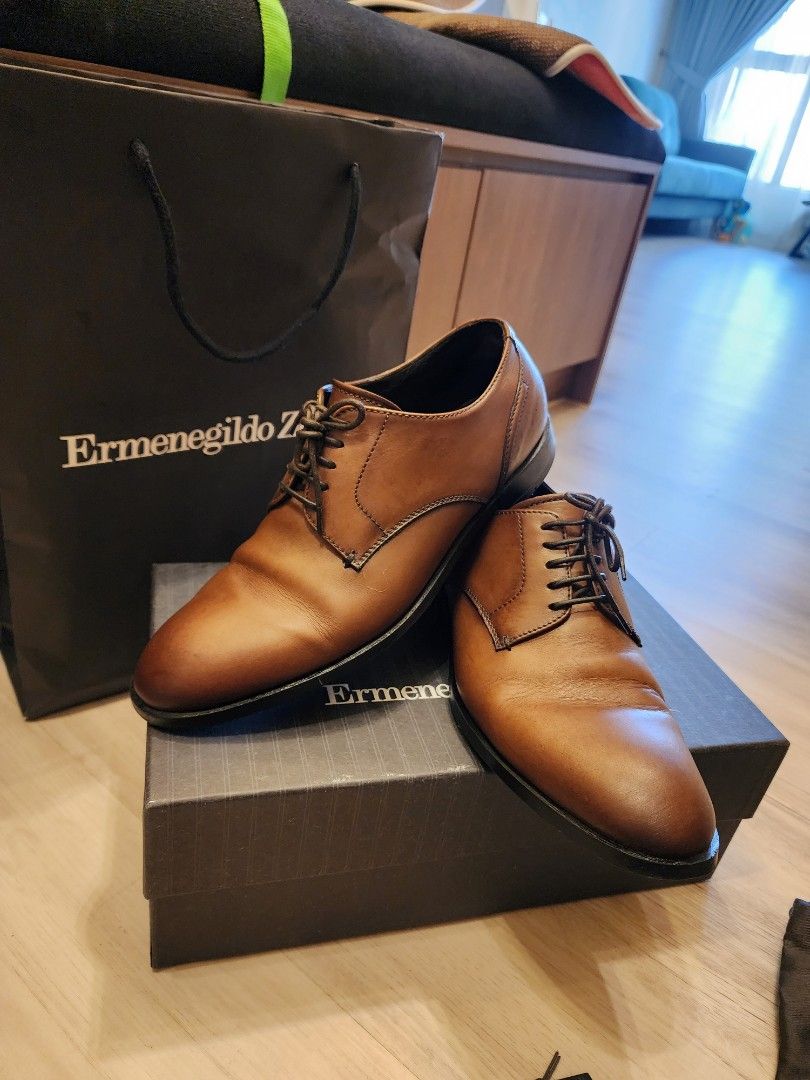 Ermenegildo Zegna Derby Shoes UK7.5 suitable for UK8 Men s