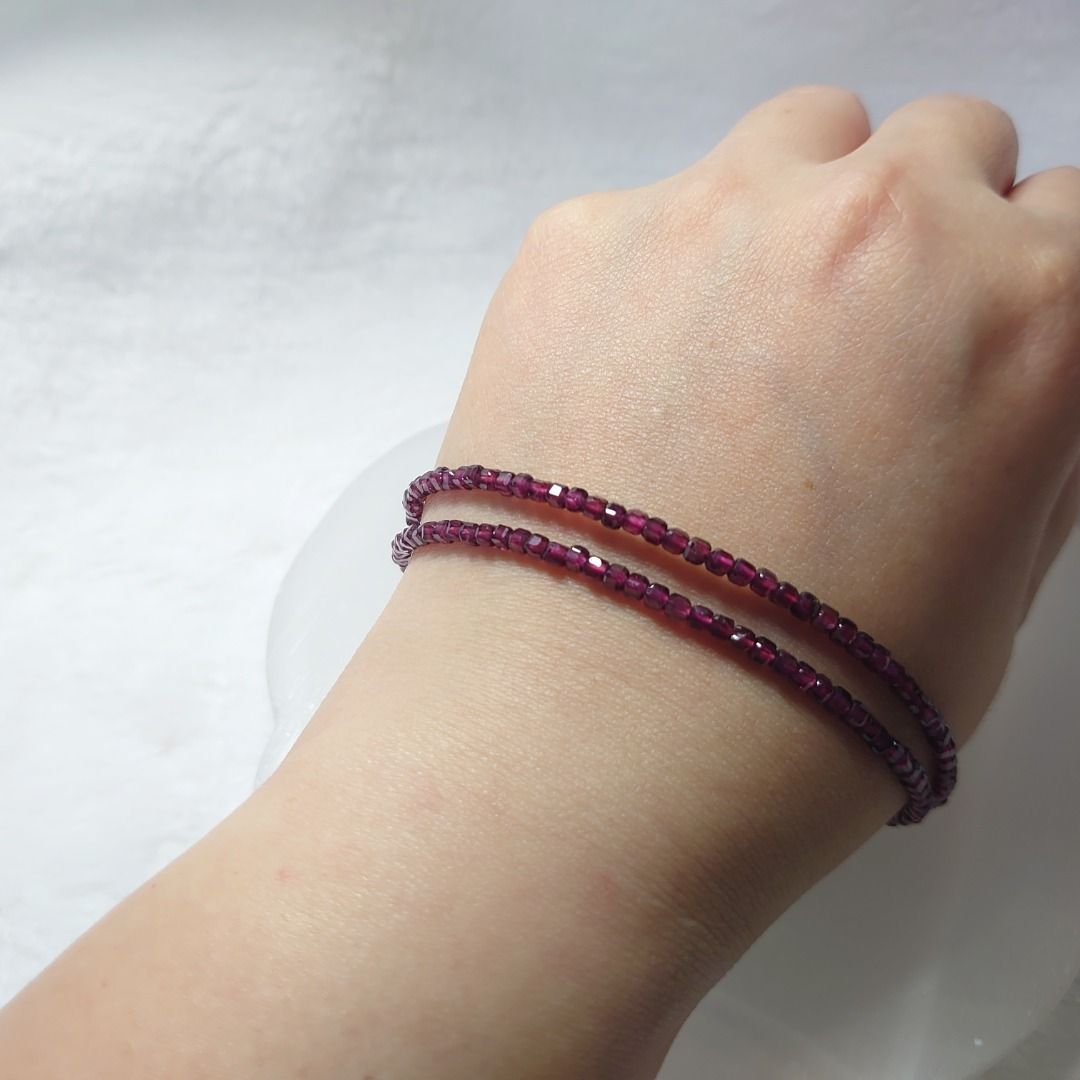 Garnet crystal clearance necklace