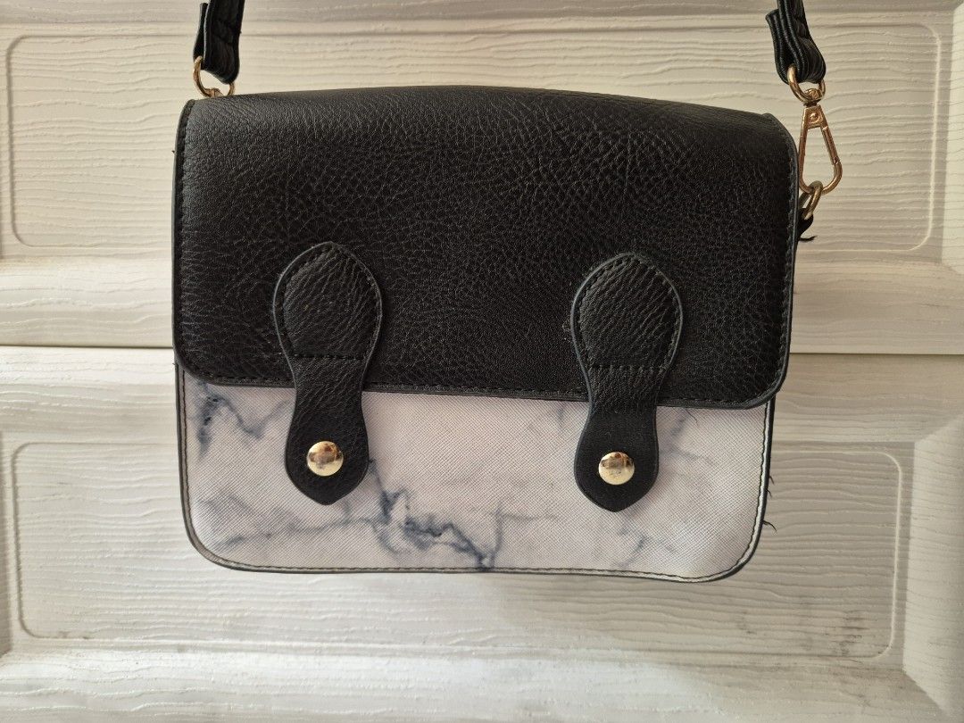 Fast deal 7 Typo Marble Sling Bag Women s Fashion Bags