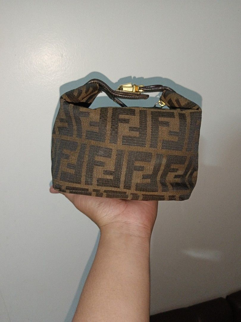 Fendi zucca cosmetic hotsell bag