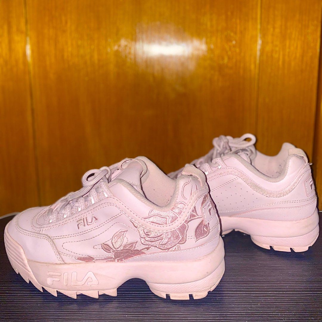 Fila embroidery pink best sale
