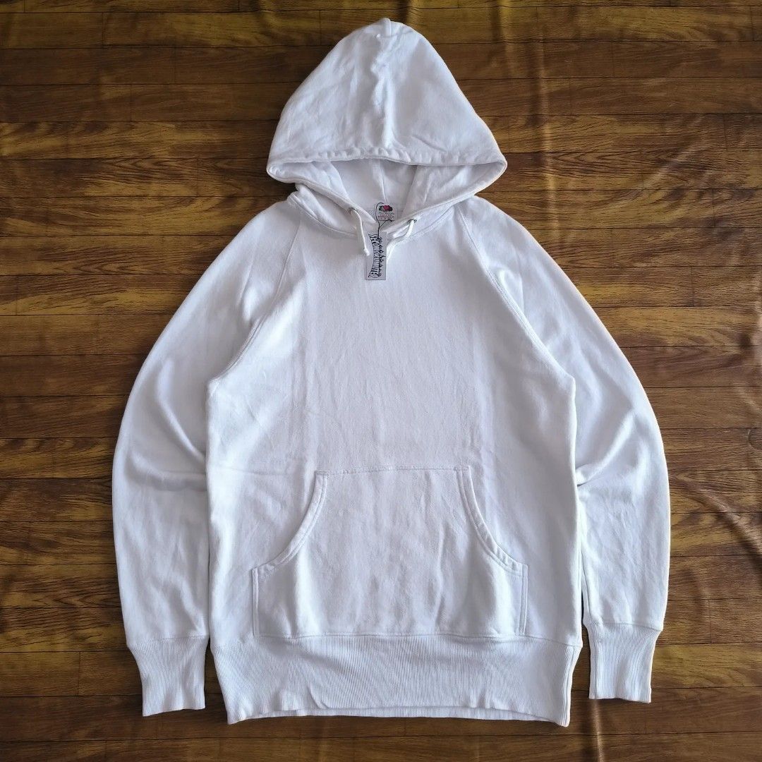 Fruit of the loom hoodie original fotl white blank made in usa Fesyen Pria Pakaian Baju Luaran di Carousell