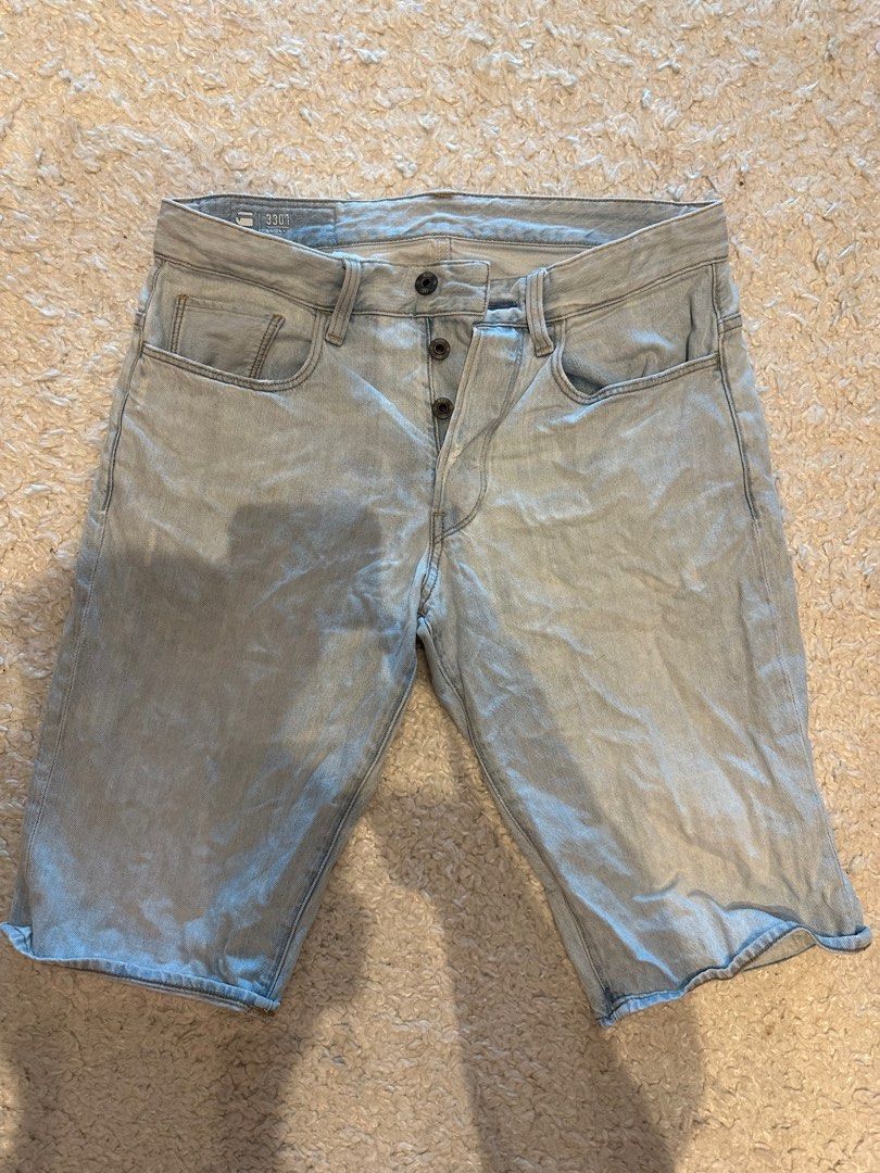G star discount raw denim shorts