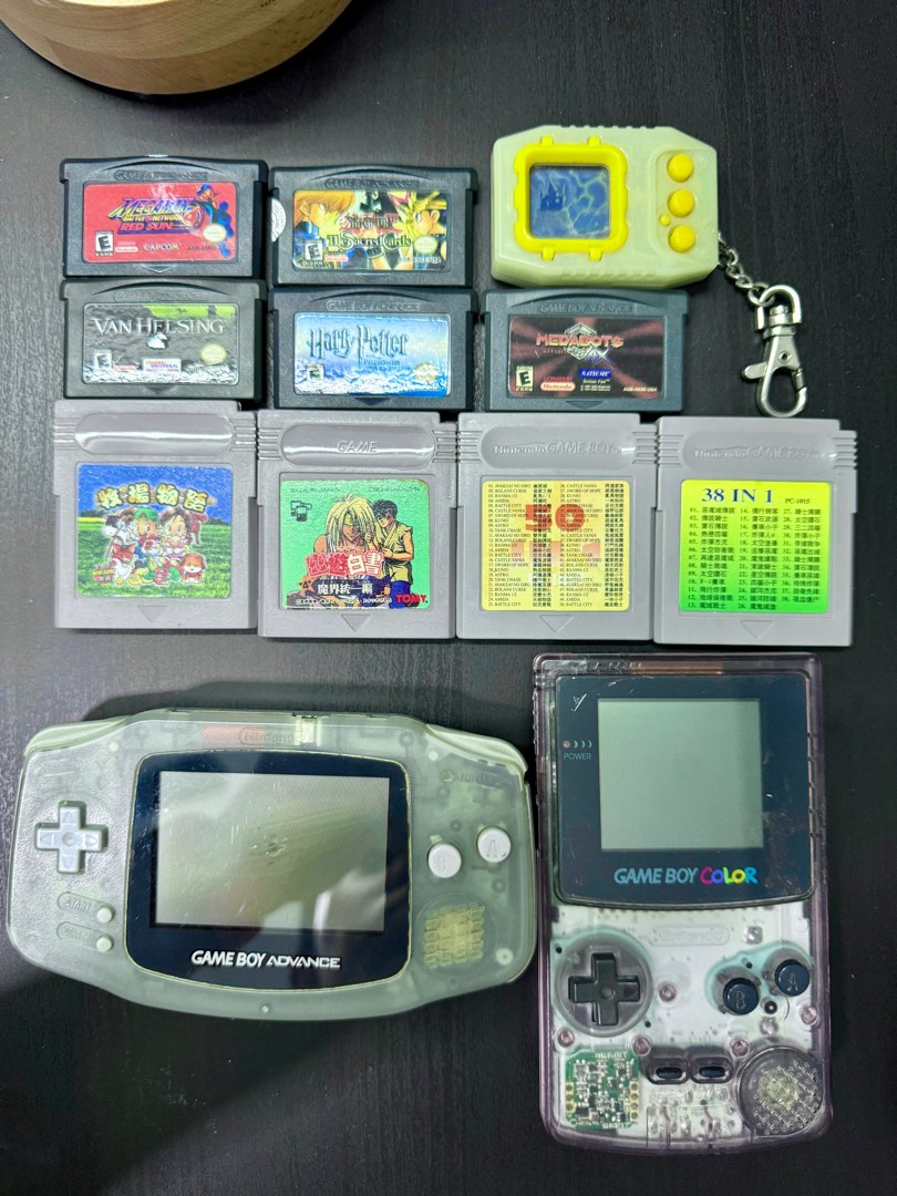 Game Boy Advance + Game Boy Color with all games., Video Gaming, Video Game  Consoles, Nintendo on Carousell