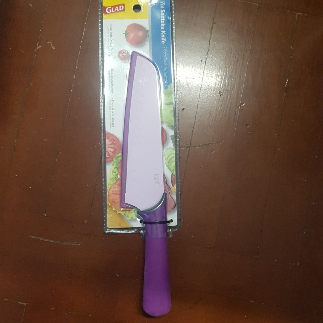 Glad santoku 7inch knife (Category: Knives & Chopping Boards) located in Makati City. Submitted by shopsaleph (Listing ID 1282462861, Image 1). Description: Glad santoku 7in knife.
