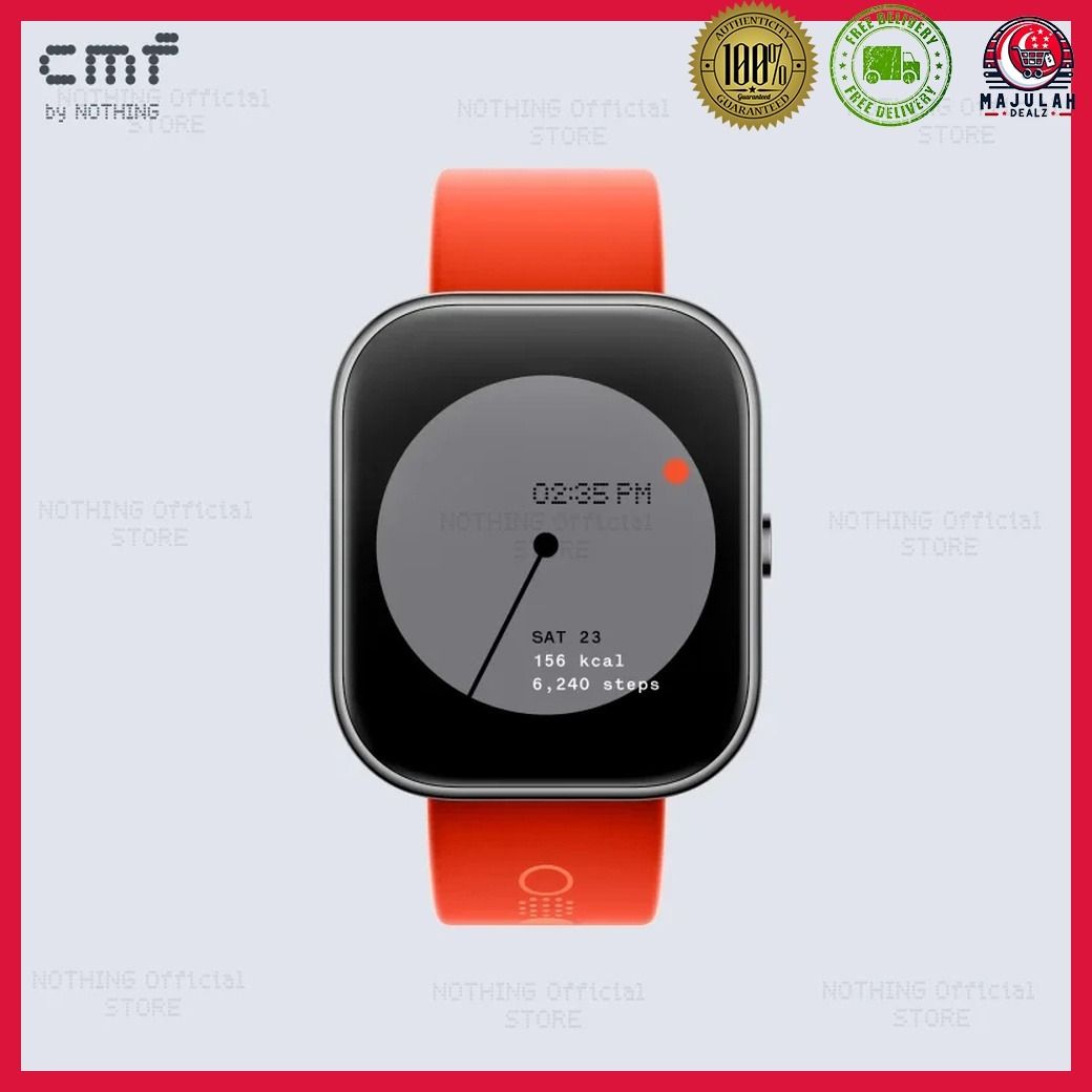 Global Version CMF by Nothing Watch Pro 1.96 AMOLED Bluetooth 5.3 BT Calls  with AI Noise