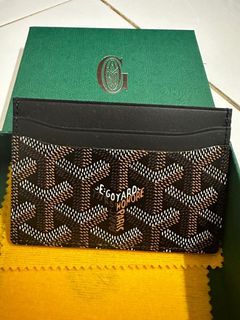 Real vs fake goyard card holder sale