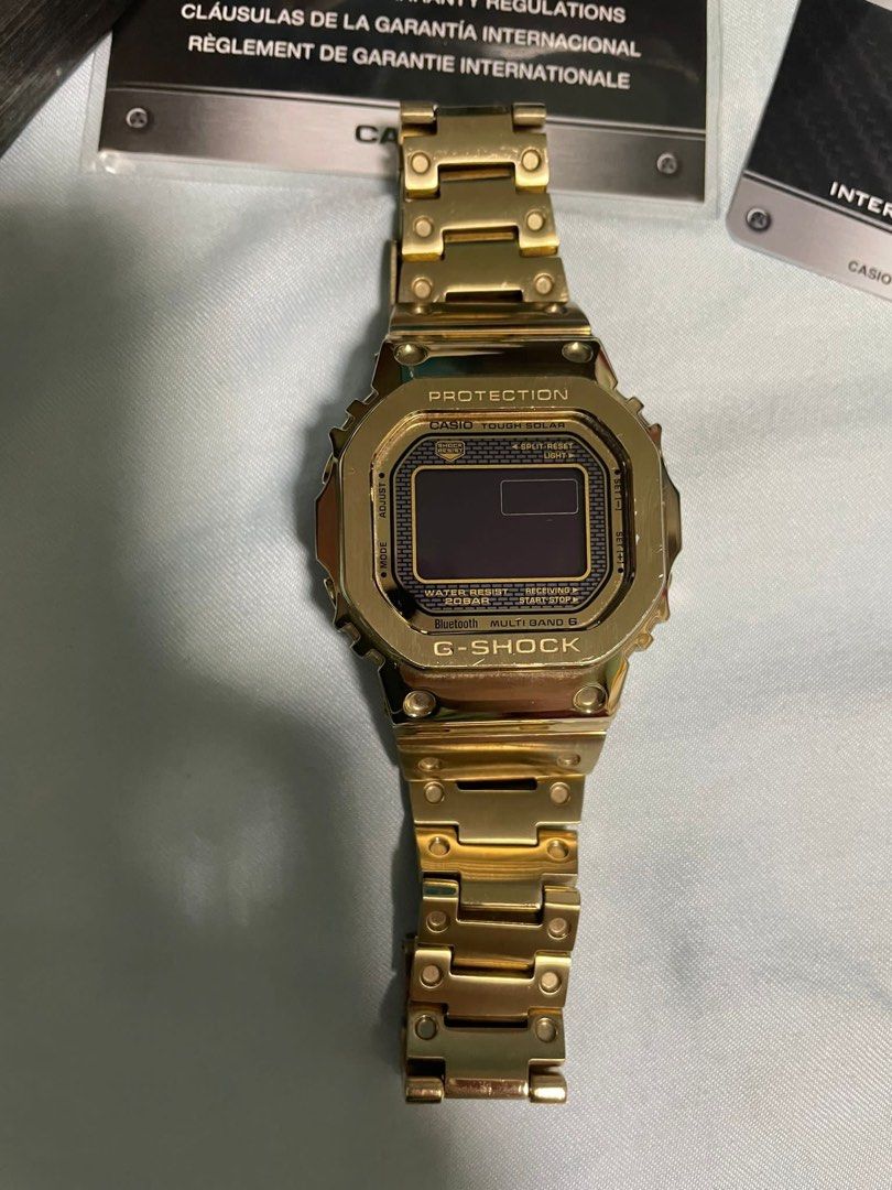 GSHOCK GMWB5000 gold ss solar