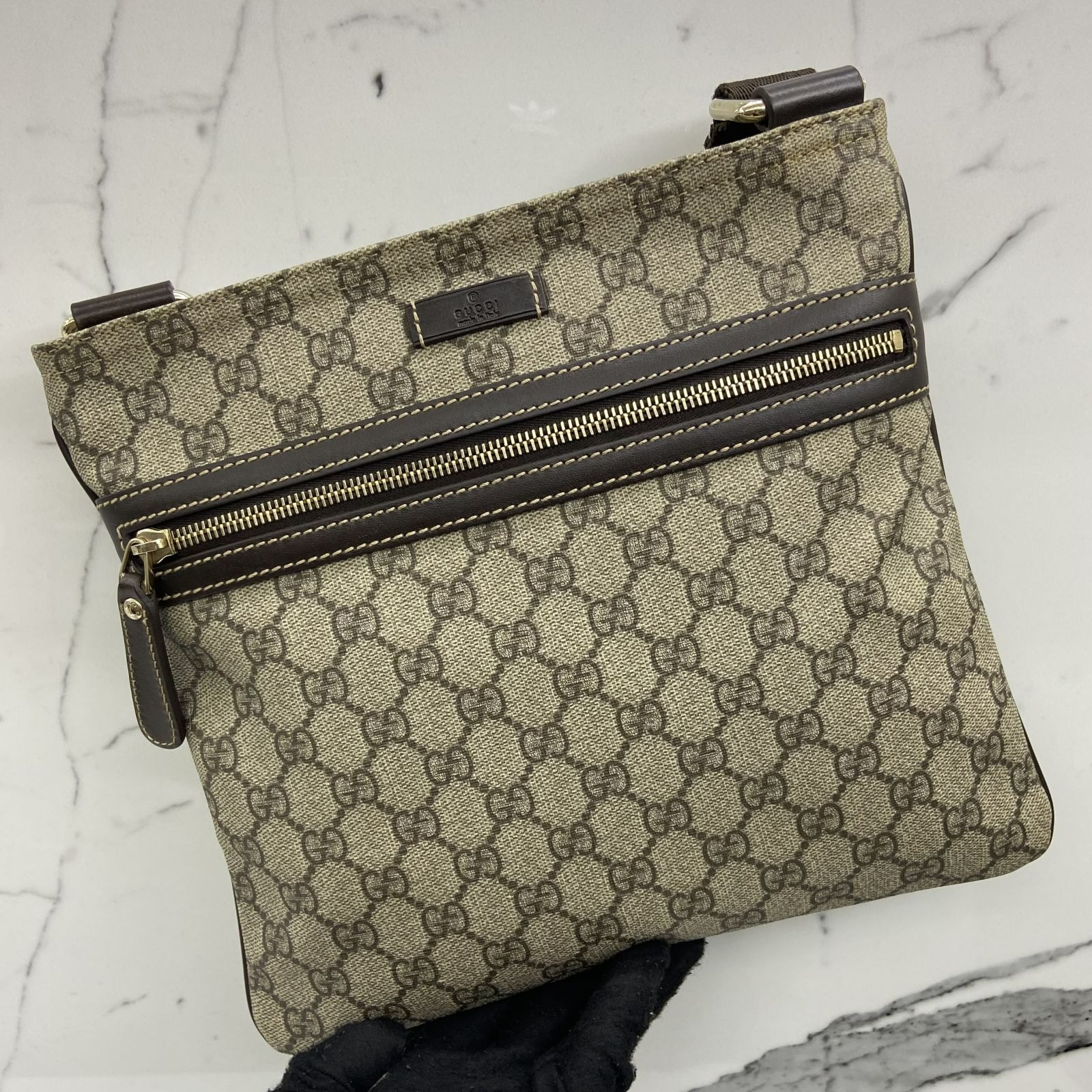 GUCCI 295257 GG BROWN SLING SHOULDER BAG 247002160 Luxury Bags Wallets on Carousell