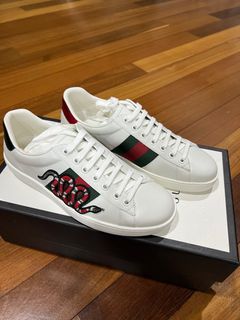 Mens gucci snake shoes hotsell