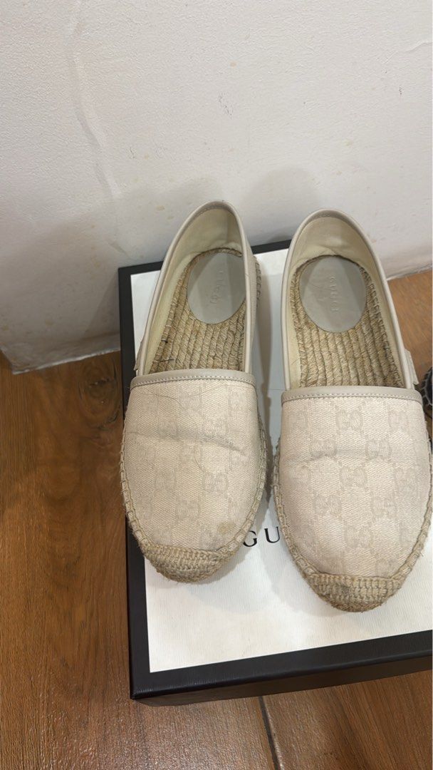 Gucci espadrilles beige deals