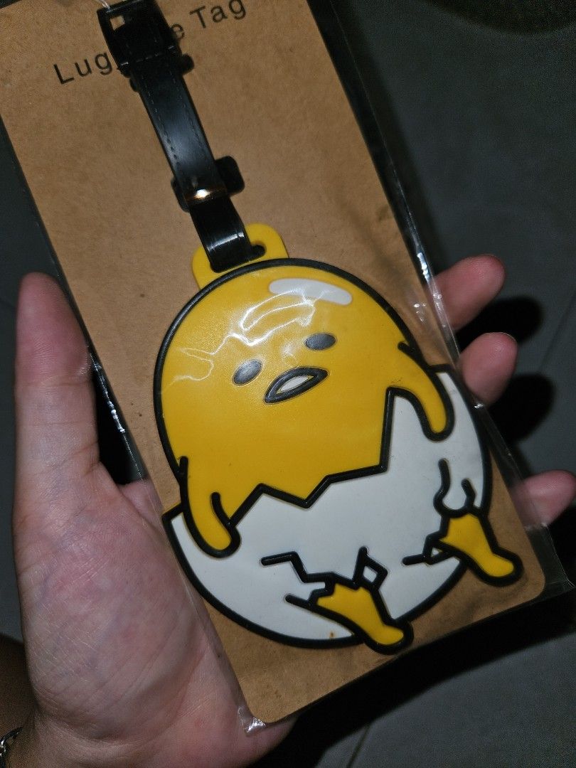 Gudetama online luggage tag