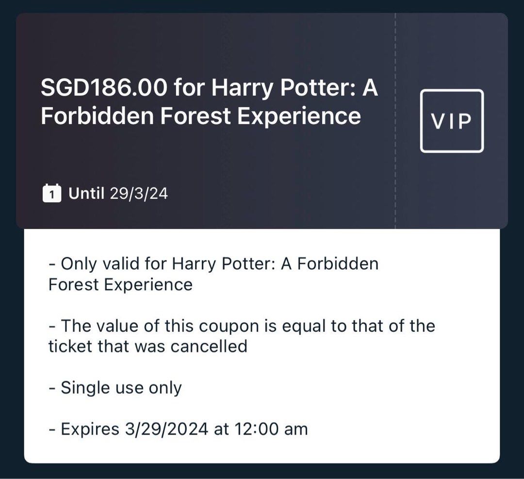Discount voucher for Harry Potter A forbidden forest experience