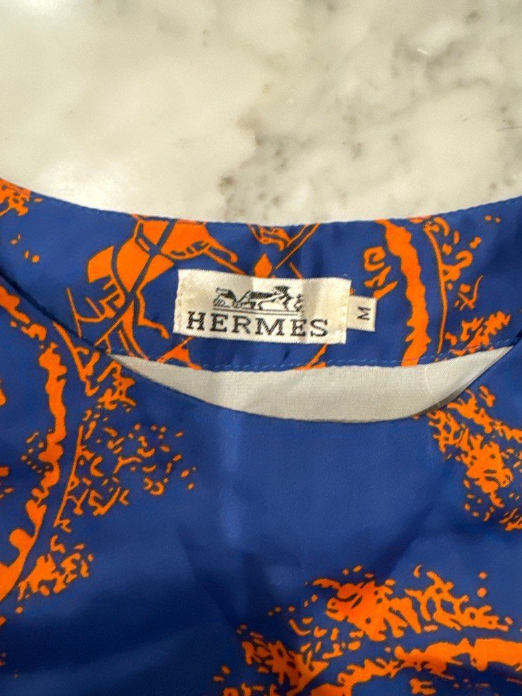 Hermes orange deals dress