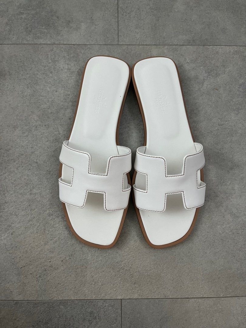 White rubber sole sandals top