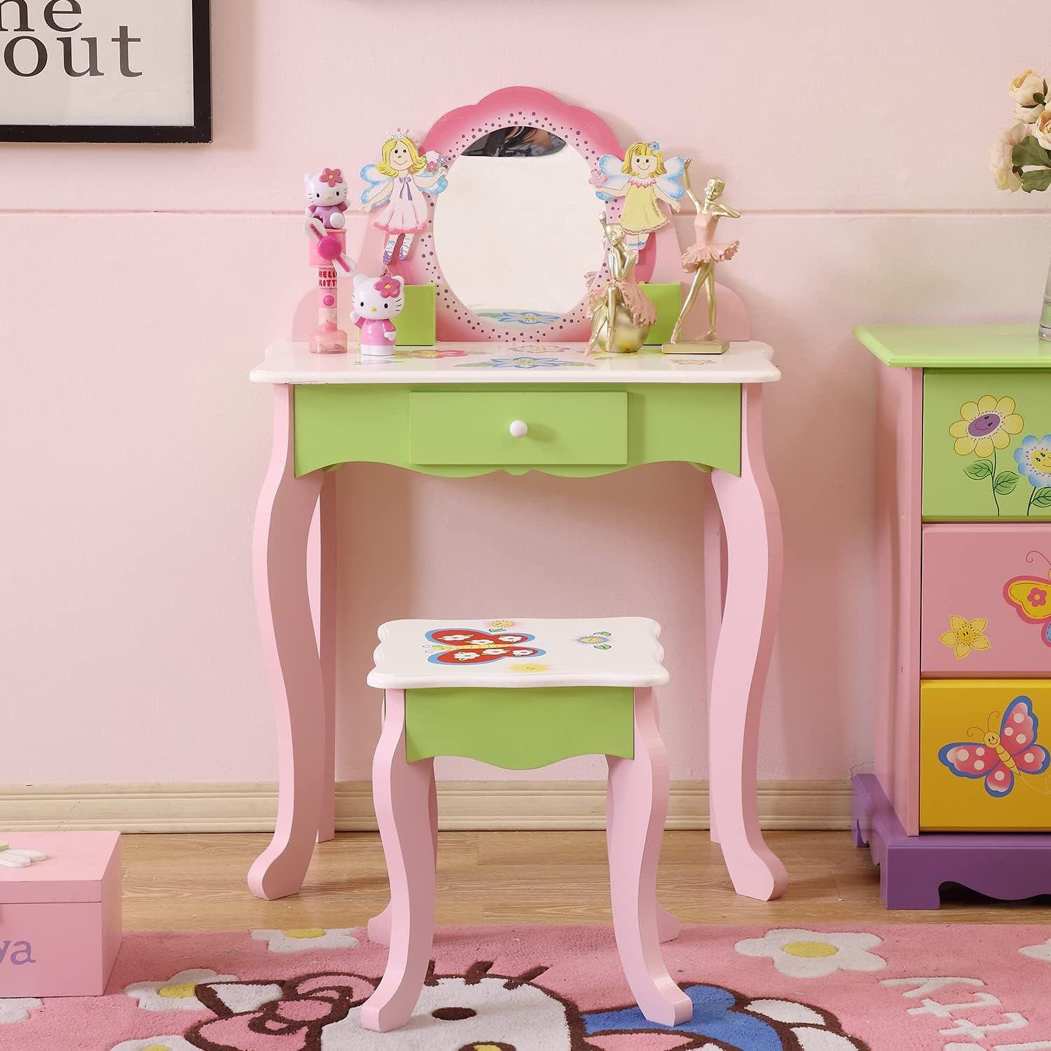 Kids vanity dresser cheap