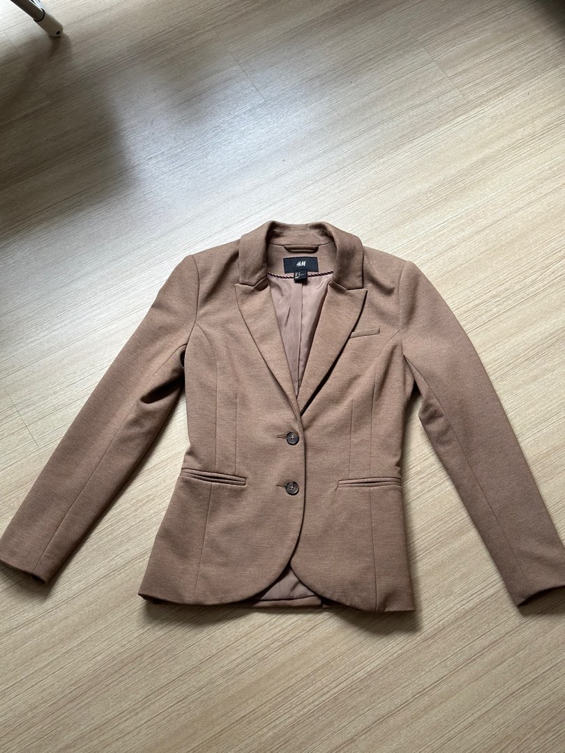 Hm brown sale blazer