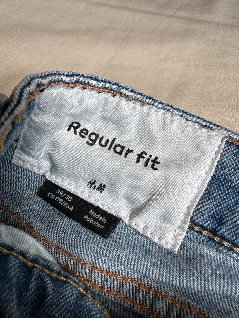 H and m sale light blue jeans
