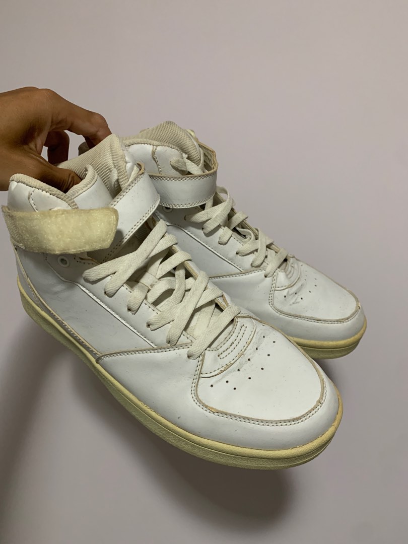 H M WHITE HIGH CUT SHOE Men s Fashion Footwear Sneakers on