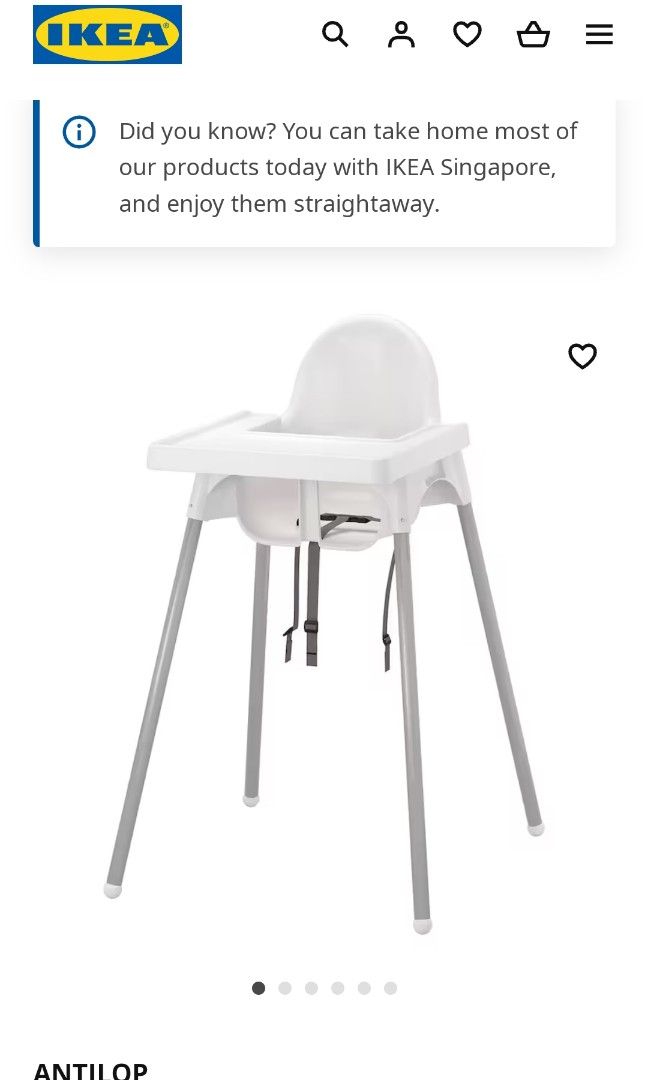 Ikea baby high chair sales