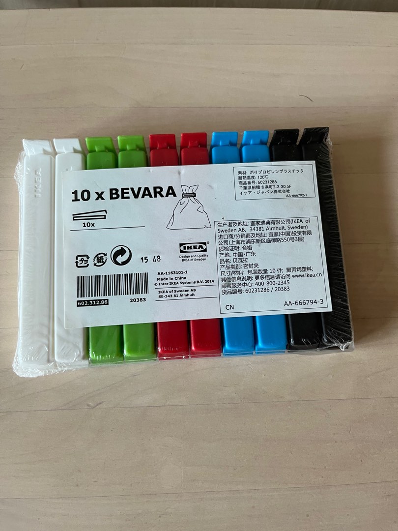 IKEA Bag Clips x 10, Furniture Home Living, Kitchenware