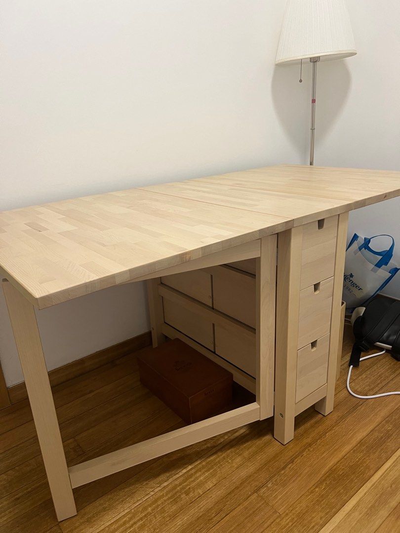 IKEA Gateleg table, Furniture & Home Living, Furniture, Tables & Sets ...