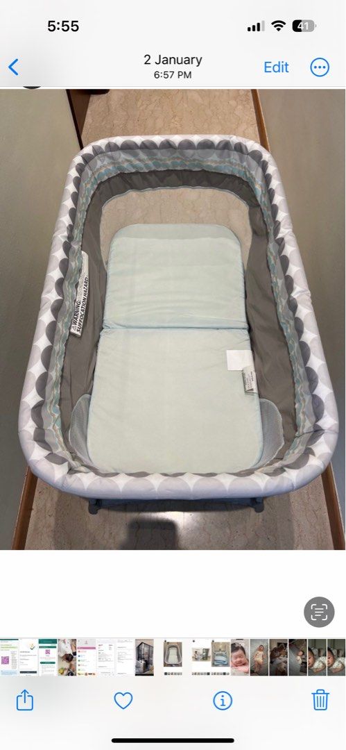 Ingenuity outlet foldaway bassinet