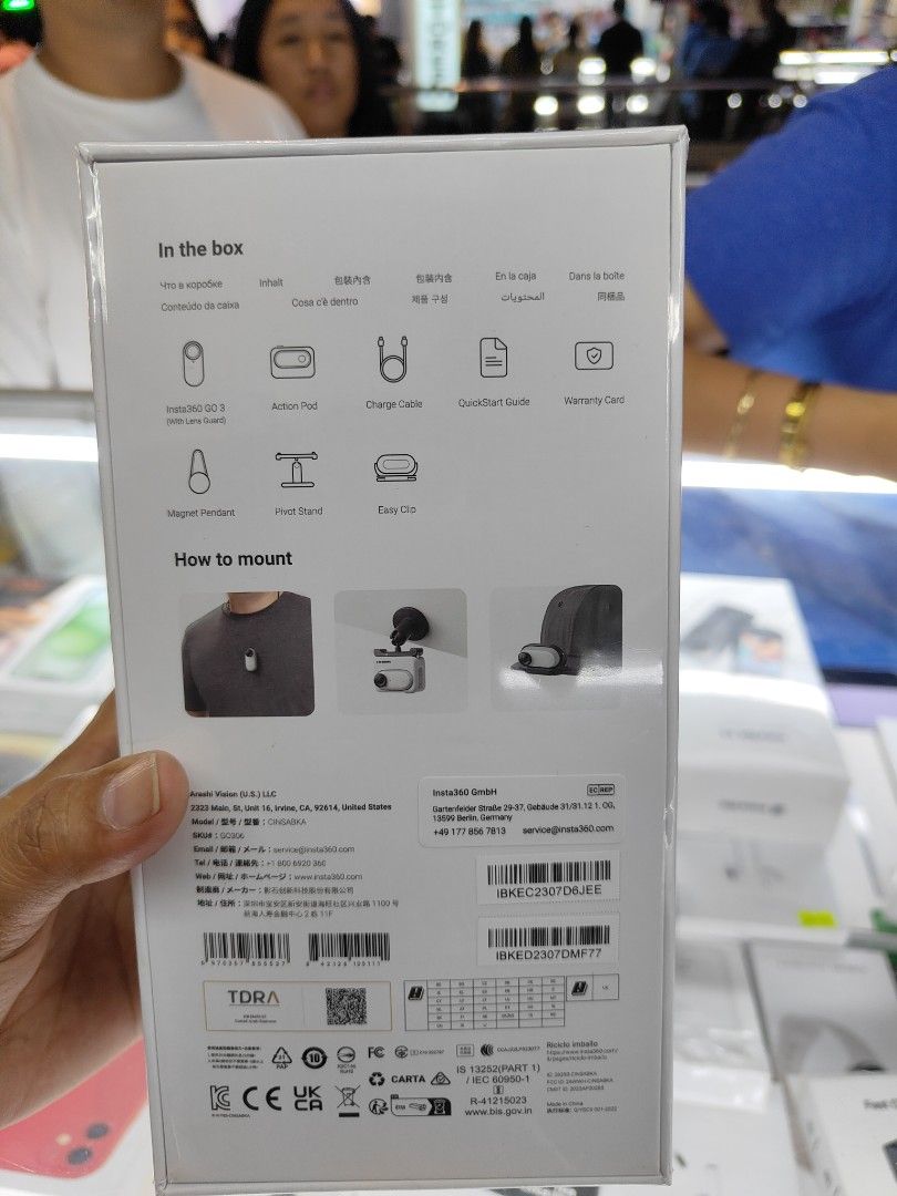 Insta 360 go 3 128gb (Category: Video Cameras) located in San Juan City. Submitted by nerizapagara (Listing ID 1282469944, Image 2). Description: insta 360 go 3 the tiny mighty action cam 128 gb 1year warranty sealed,brandnew.