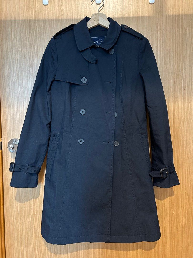 Jack wills hot sale navy trench coat
