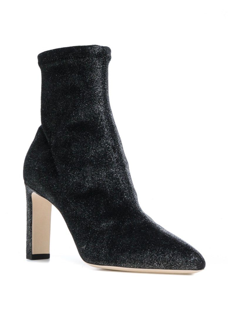 Jimmy Choo Glitter heeled boots Women s Fashion Footwear Boots