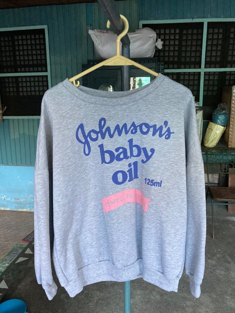 Johnson's baby oil sweatshirt store