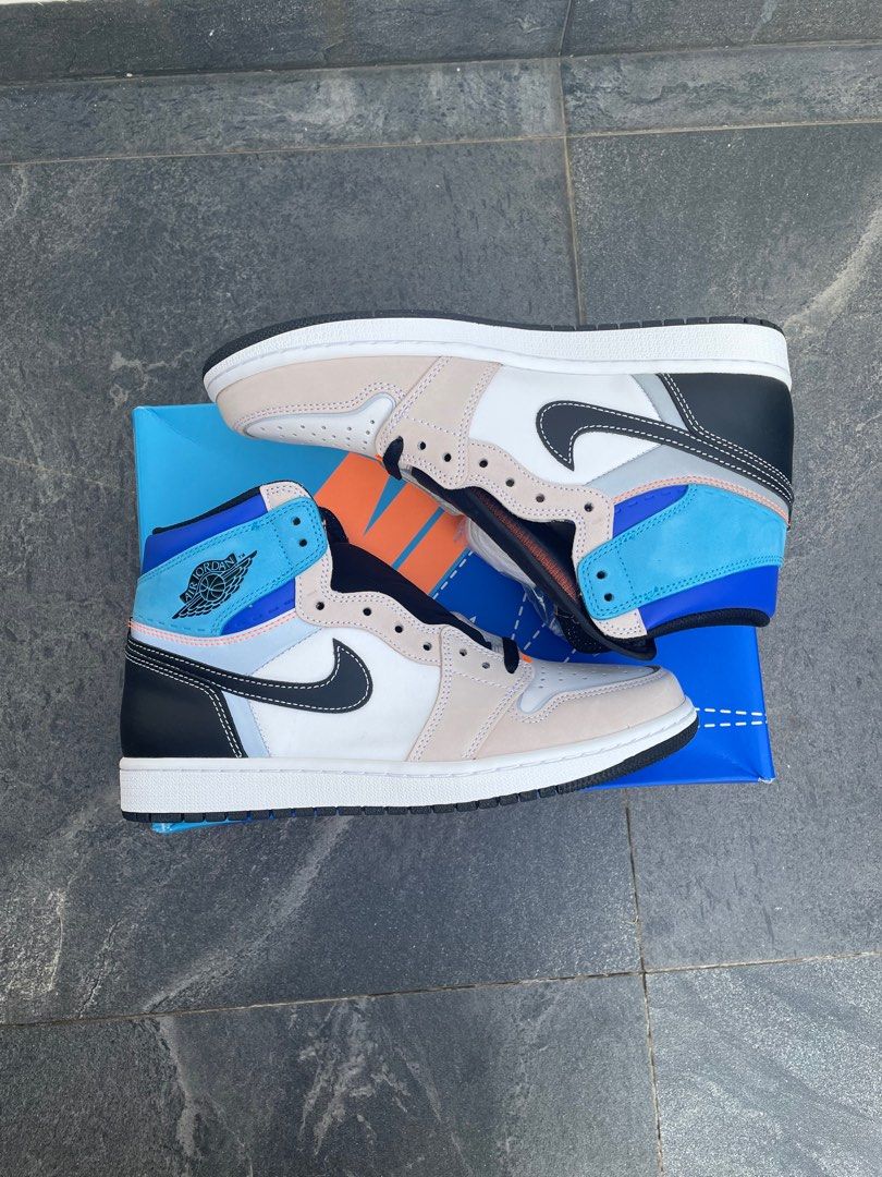 White orange hotsell jordan 1