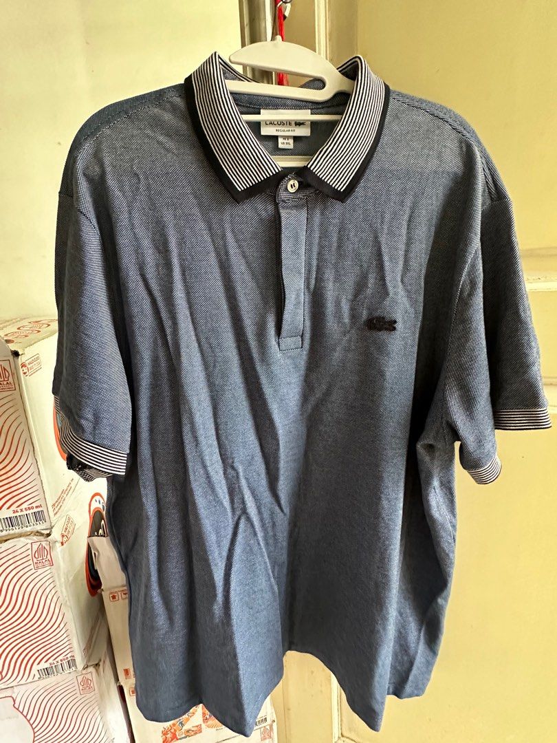 Kaos kerah polo shirt lacoste big size original pria