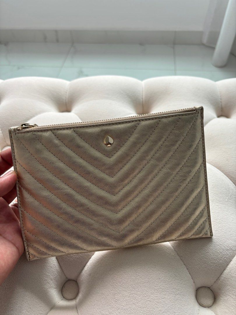 Gold shop clutch sale