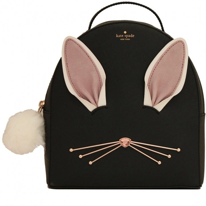 Kate Spade Hop to it Rabbit Sammi Back Pack Bag Black Women s