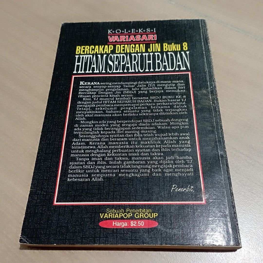 Koleksi Variasari _ Bercakap Dengan Jin : Hitam Separuh Badan, Hobbies ...