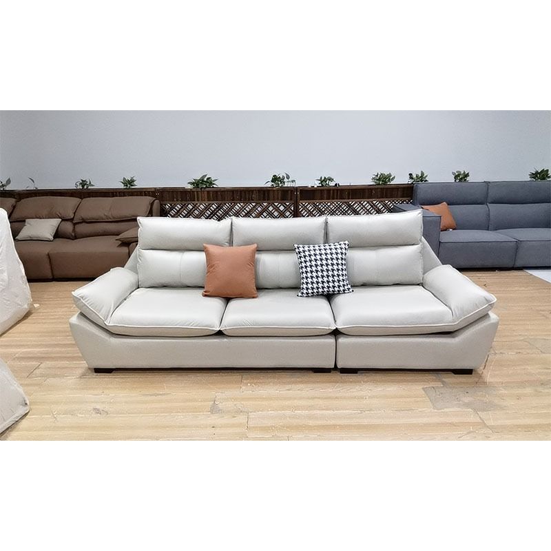 Leath Aire Solid Wood Feet Sofa Nordic