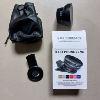 Lens 0.45X Super Wide Angle Len & 12.5X Macro
HD Camera Lens Universal iPhone Android Phone