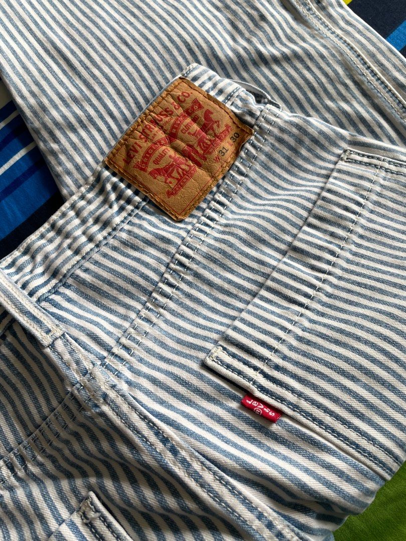 Levis striped jeans mens sale