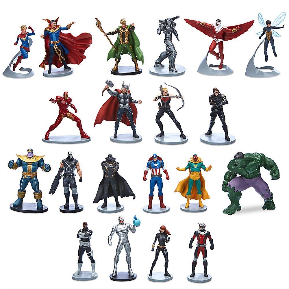 Disney store avengers cheap figures
