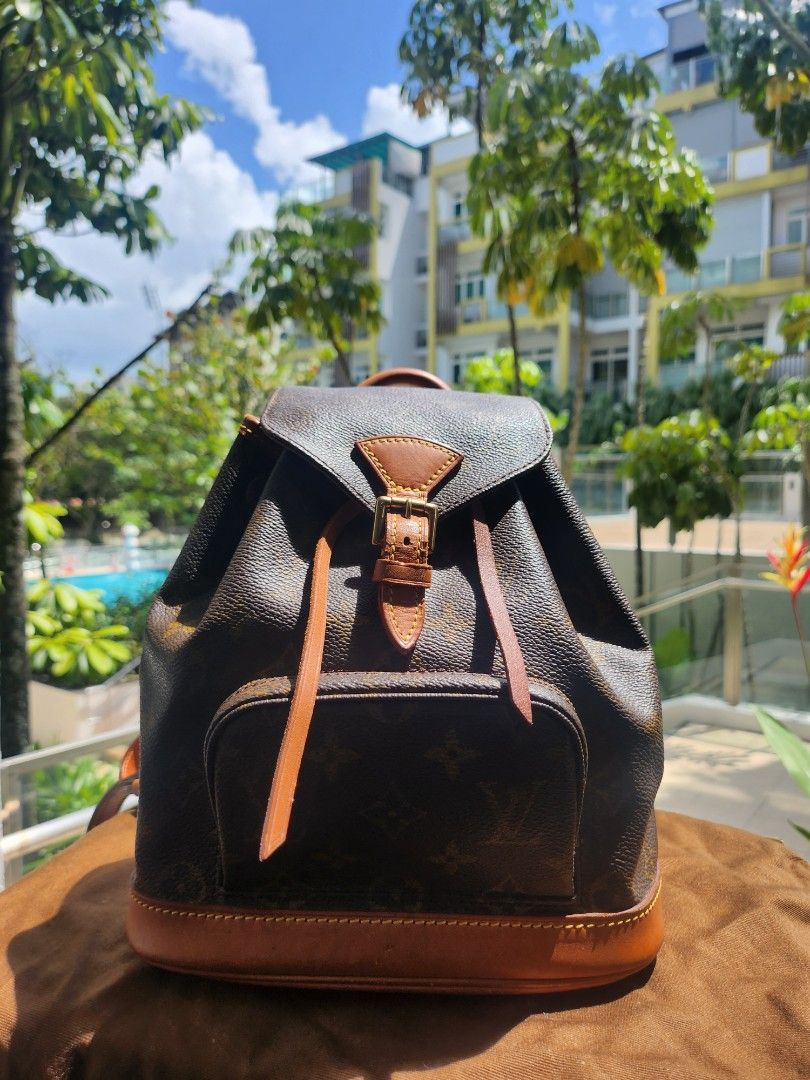 Louis Vuitton Montsouris Backpack Women s Fashion Bags Wallets Backpacks on Carousell