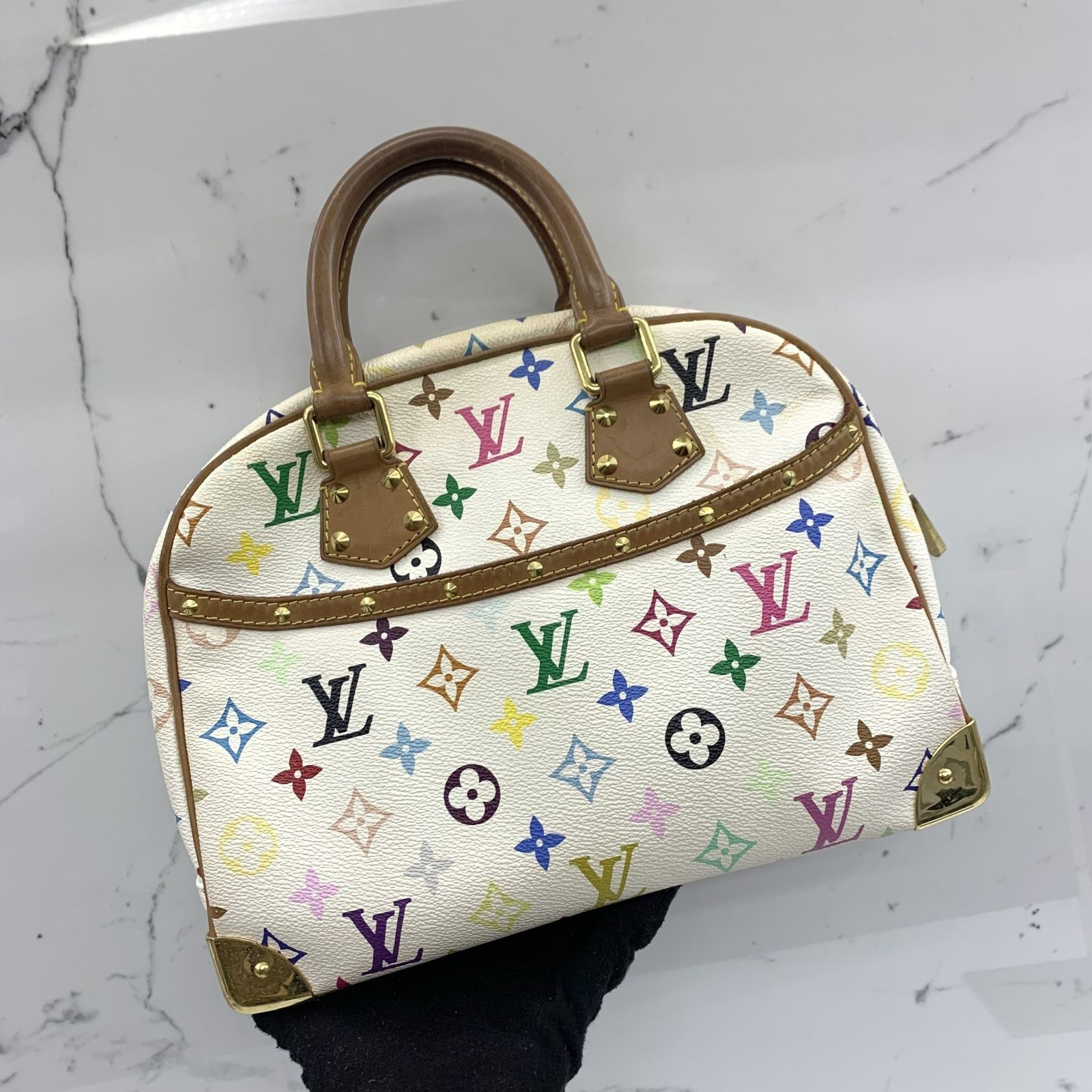 Louis vuitton white multicolor bag outlet