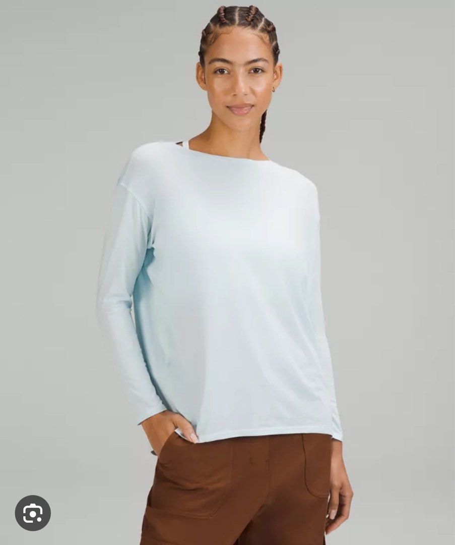 Lululemon Back In Action Long Sleeve-white