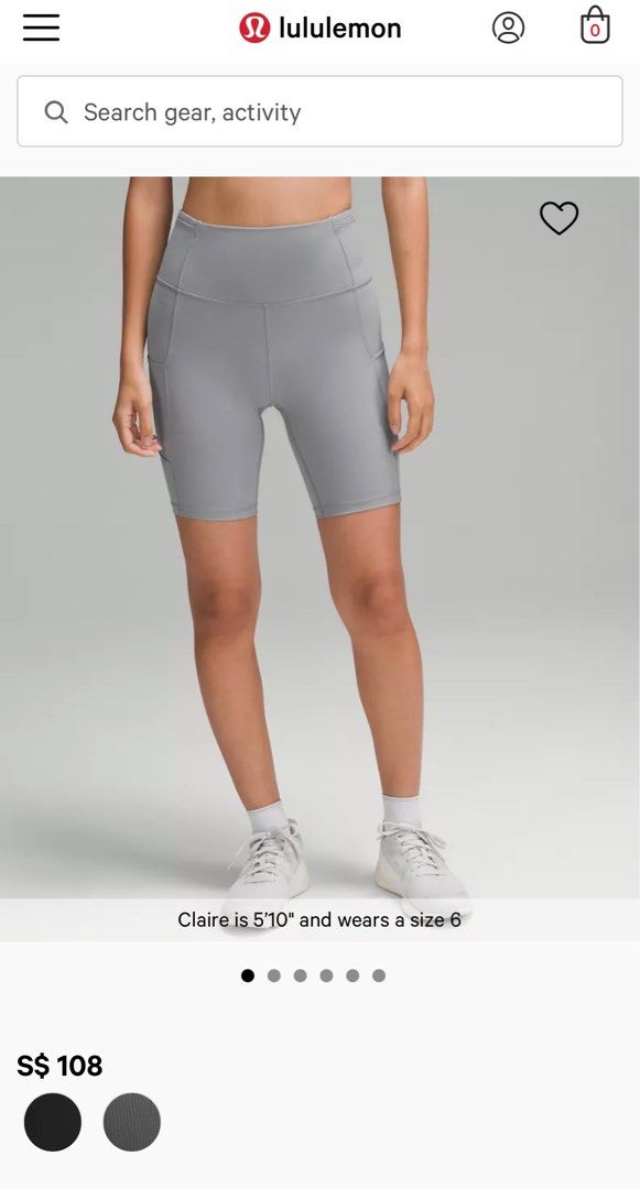 Lululemon shorts -Fast and Free 8 inch, Women's Fashion, Activewear on  Carousell