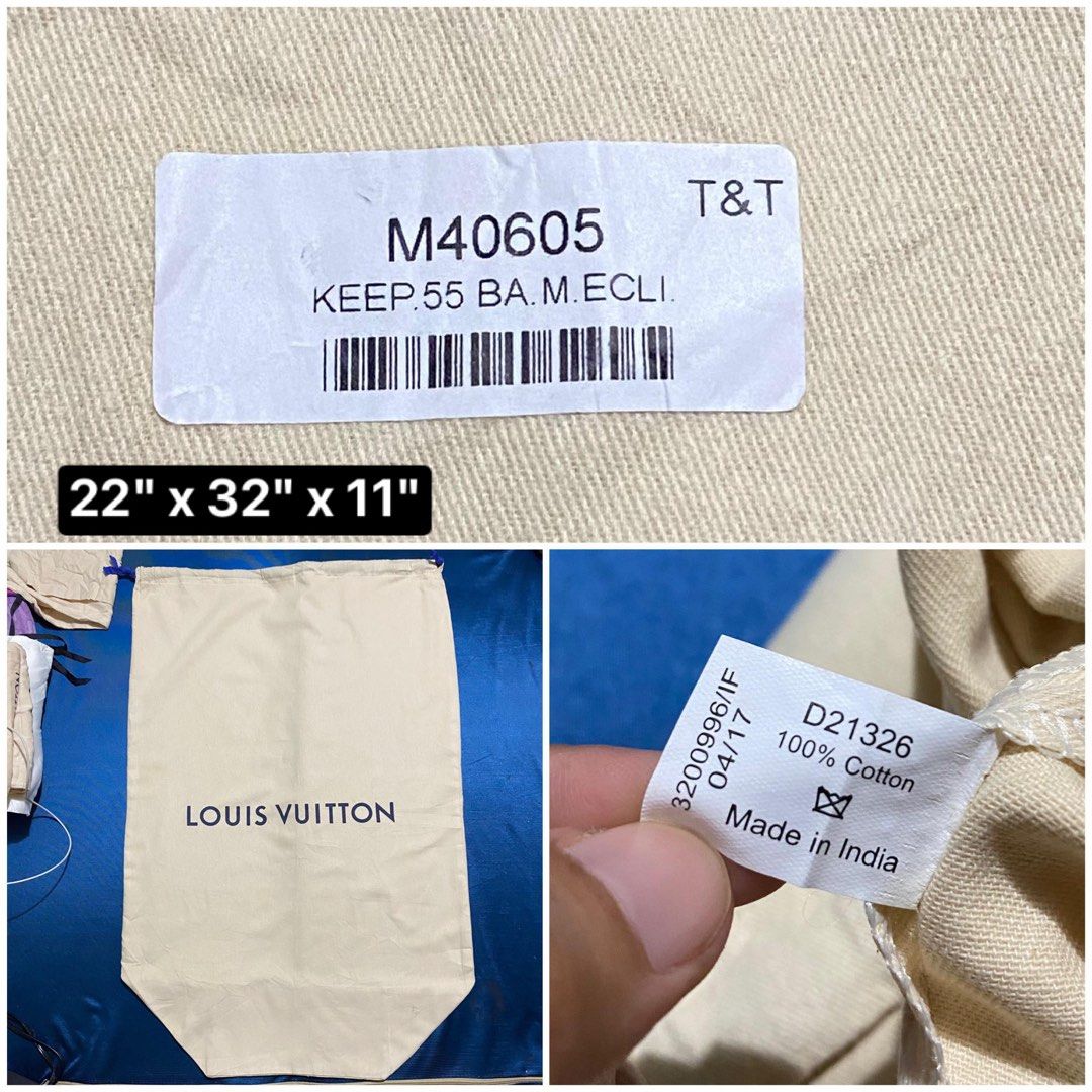 Louis vuitton keepall 55 dust bag store
