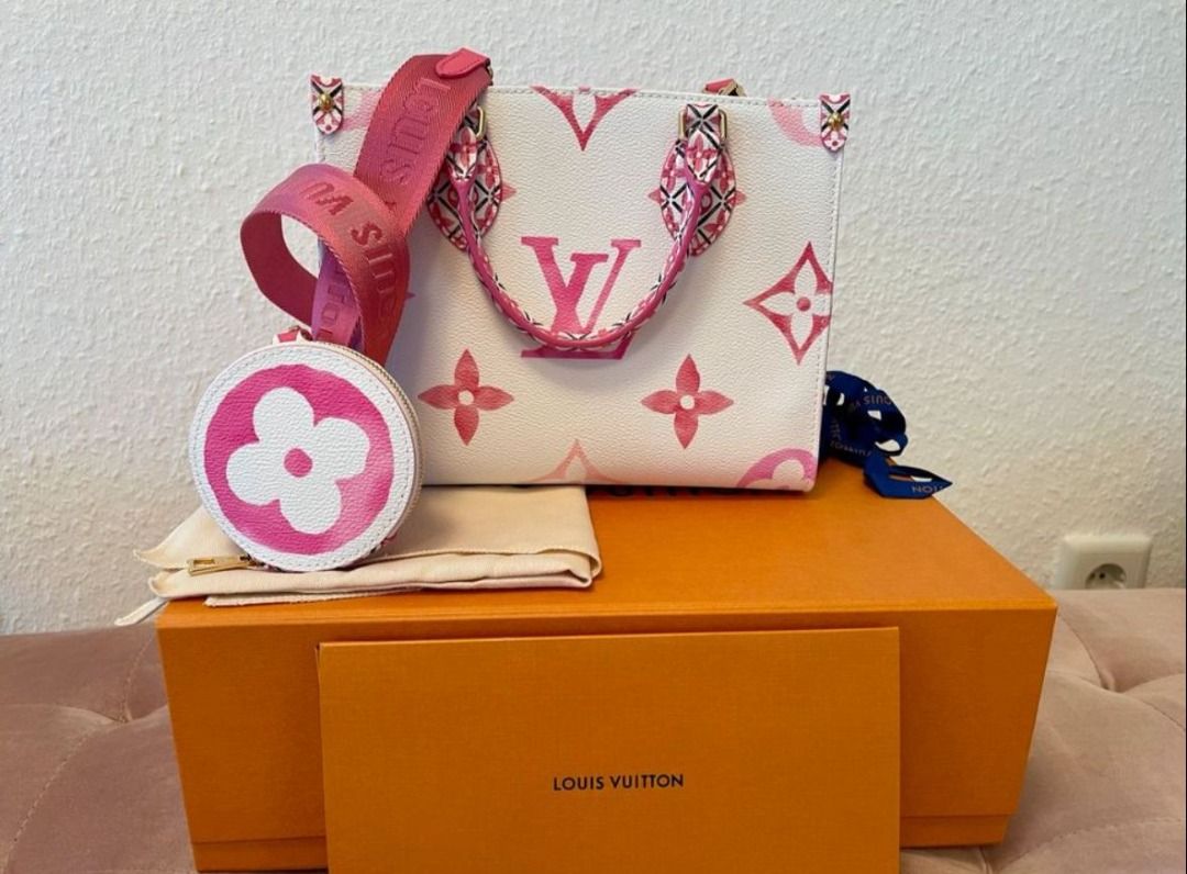 LV onthego PM Limited spring pink complete set 2023 ready Maret