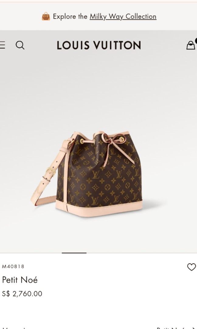 LV Petit Noe Monogram Women s Fashion Bags Wallets Shoulder