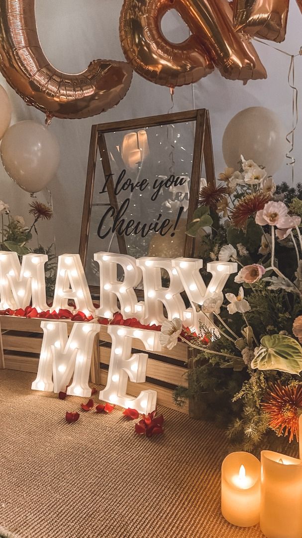 MARRY ME LETTERS Wedding Decor FOR SALE