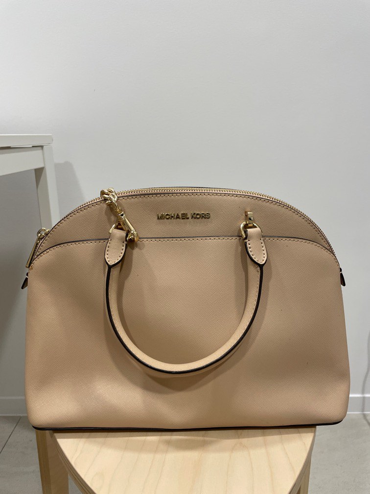 Michael michael kors emmy large saffiano leather dome satchel on sale