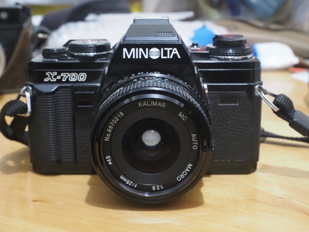 Minolta x700 with 28mm f2.8 菲林相機, 攝影器材, 相機- Carousell